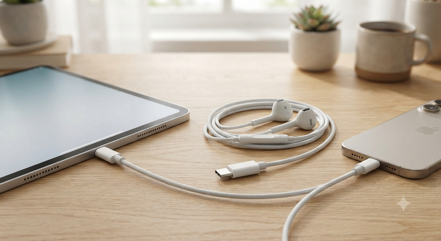 USB C Headphones with Cable for iPhone 17 16 15 Pro Max/Plus iPad Pro