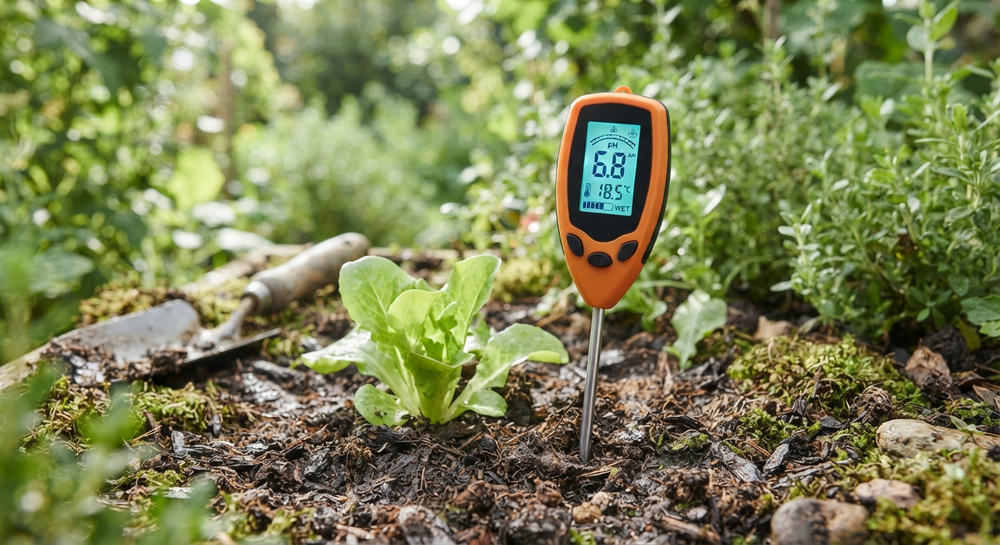 Digital Soil Tester Kit with Backlit LCD - Measures pH