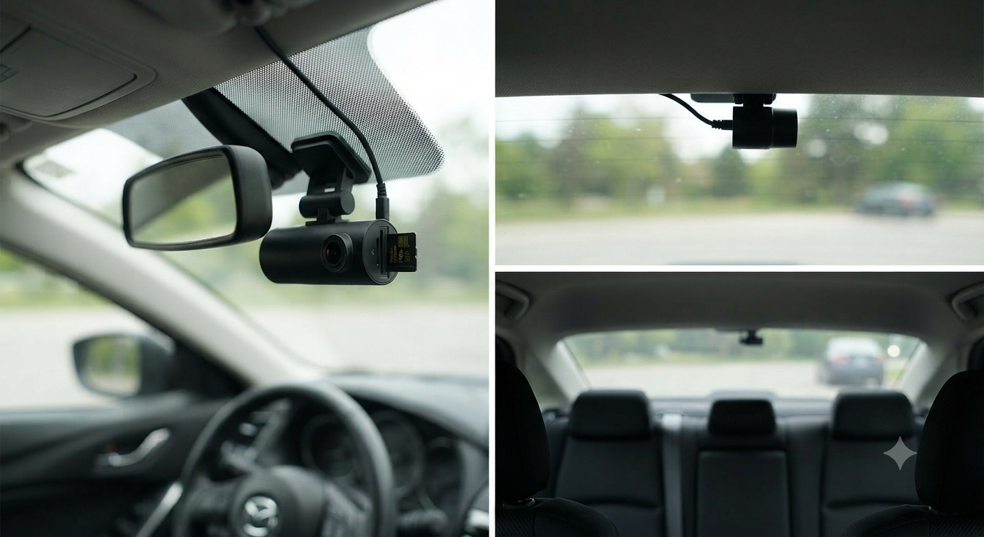 Dash Cam Car Front Rear with 128GB Card