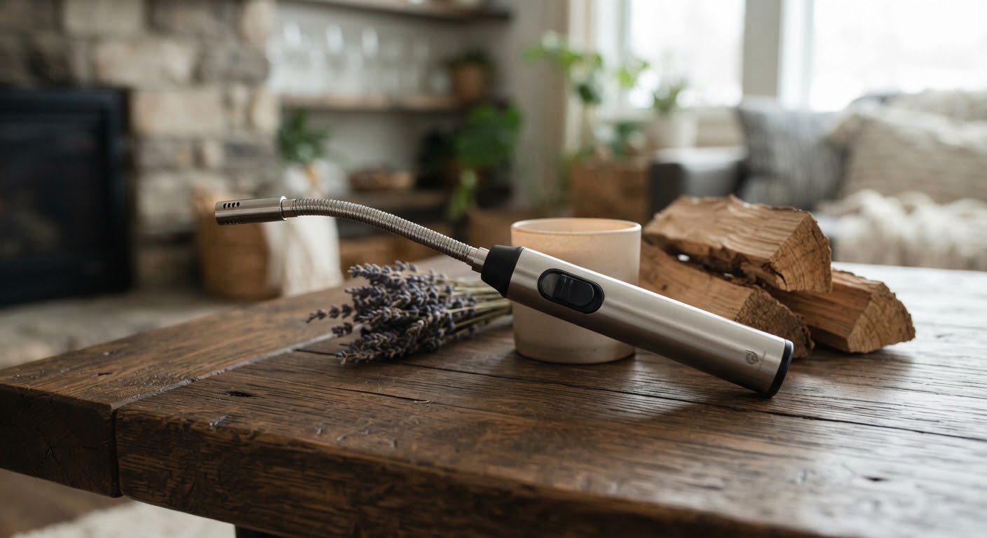 Torch Lighter Refillable Butane Lighter Long Flexible Stem Lighter