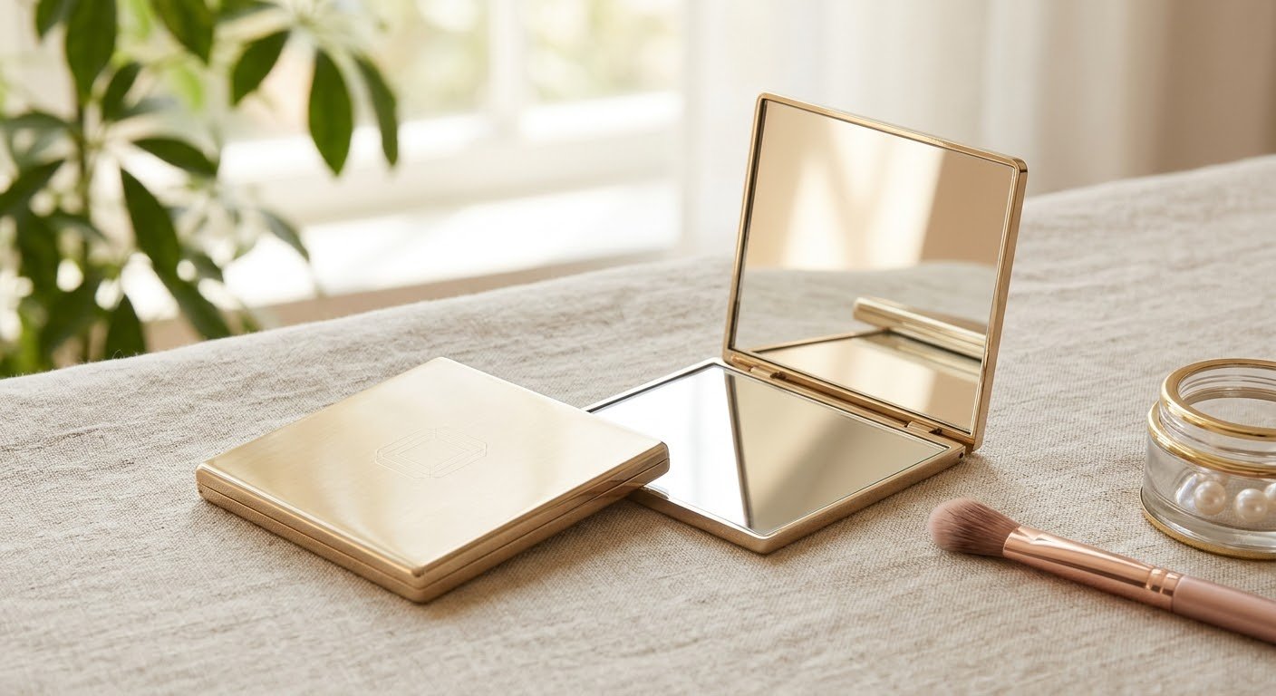 Foldable Compact Makeup Mirror