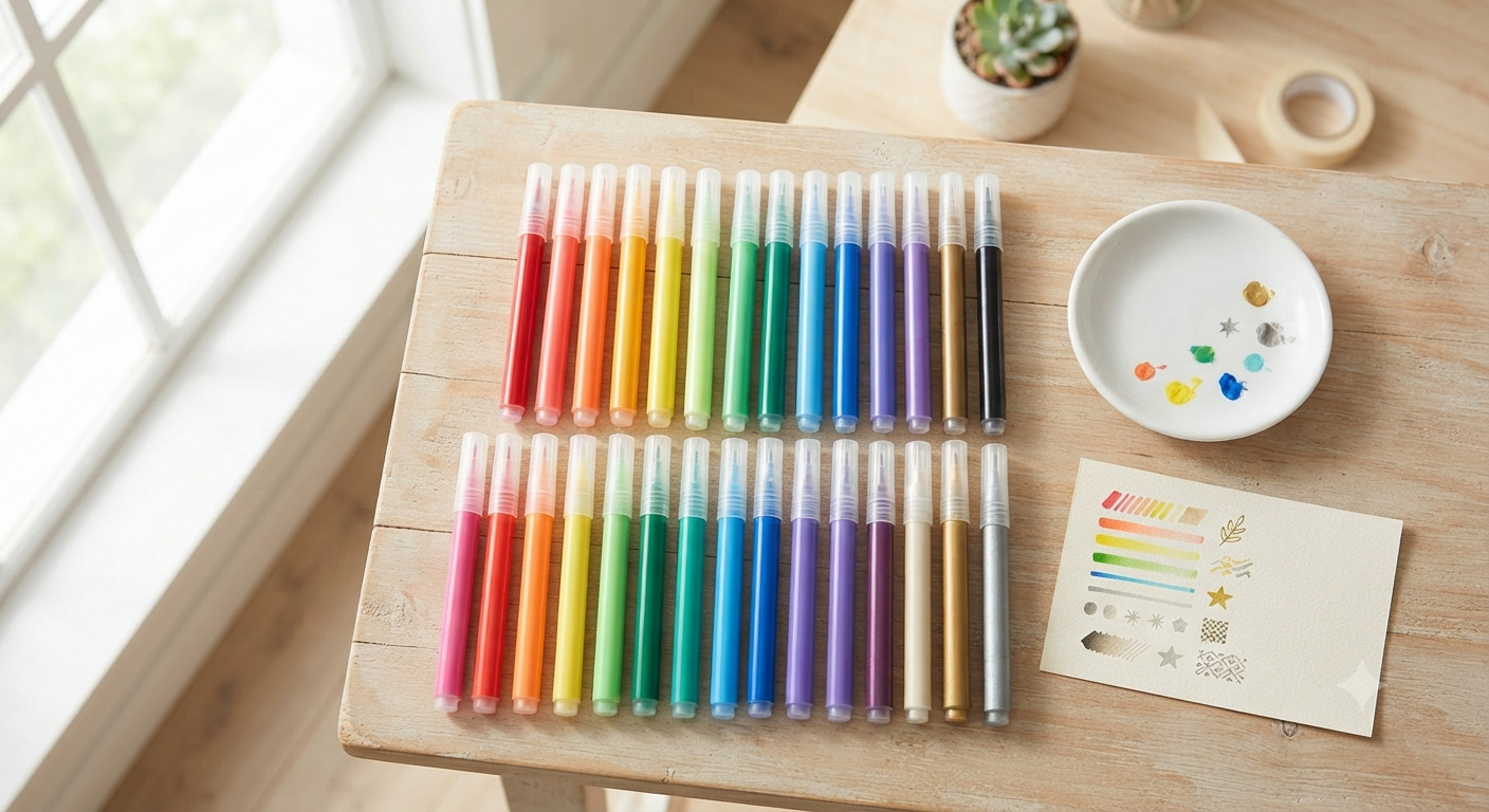 Acrylic Pens 24 Colours