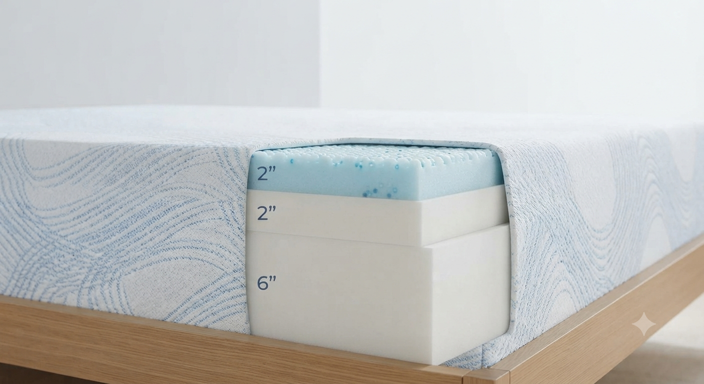 Gelsea Queen Mattress 10 Inch for Cool Sleep & Pressure