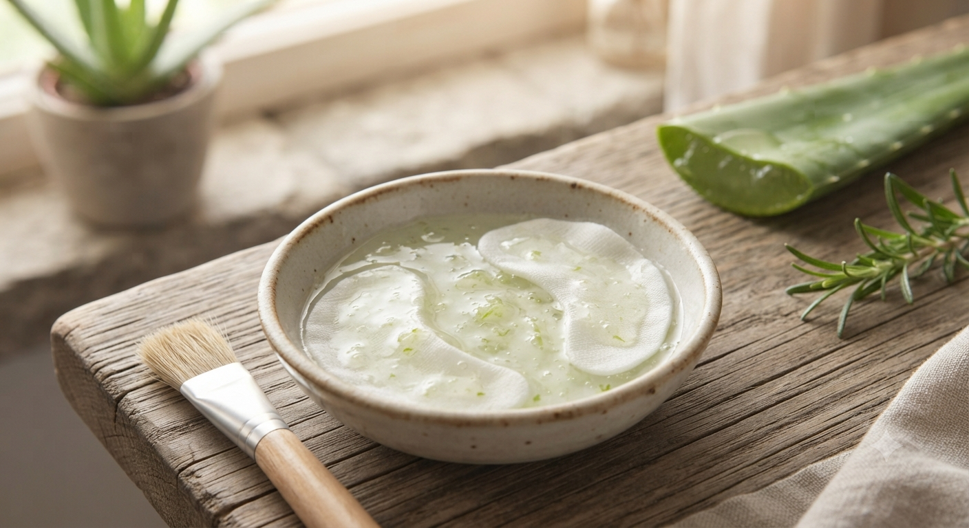Maschera Occhi di Aloe Vera