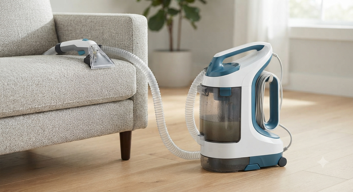 Wet Vacuum Upholstery Cleaner Device