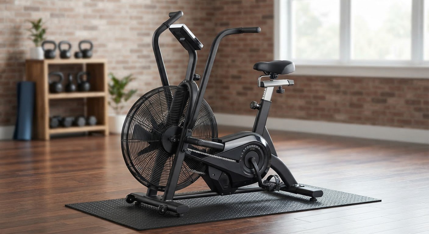 Dual Resistance Air Bike, Magnetic & Air Fan Bike with APP Connection