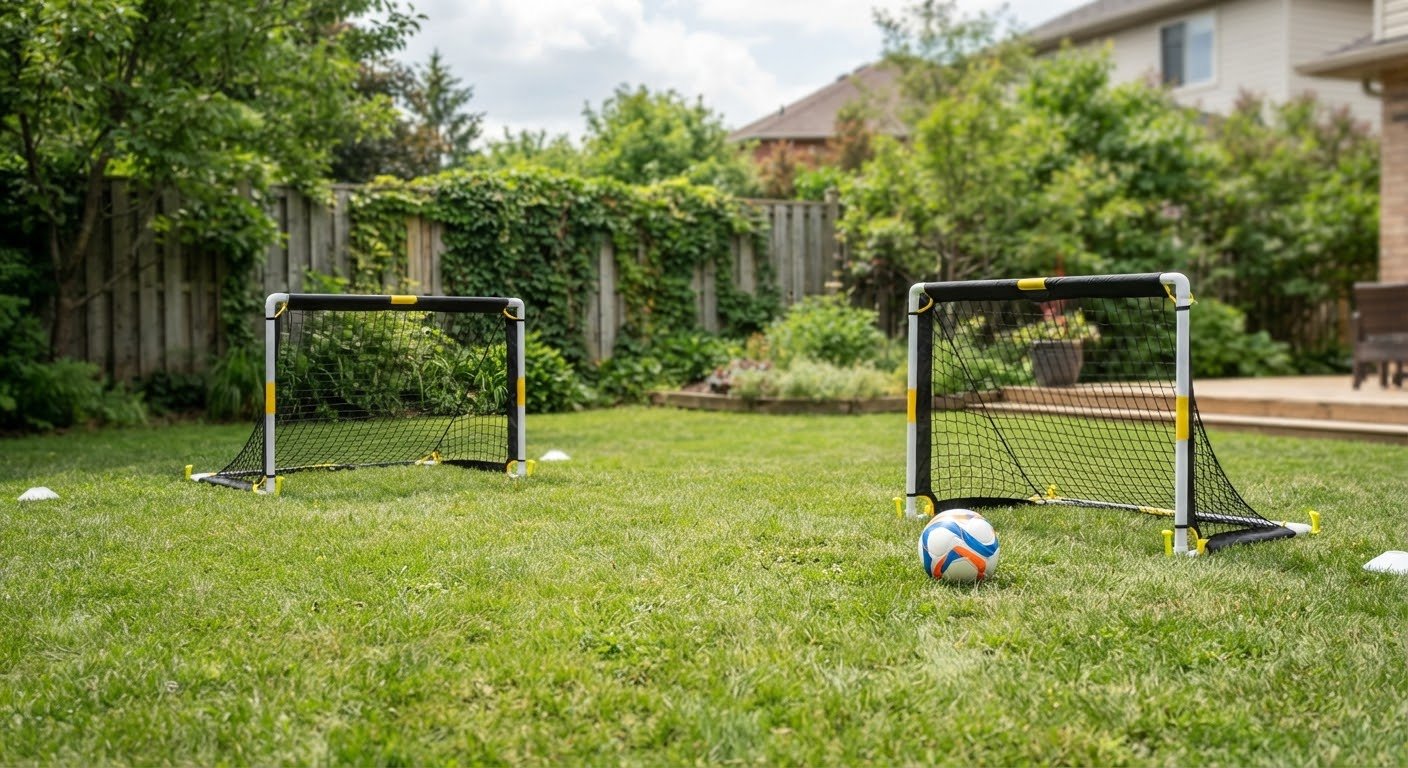 Kids Soccer Goals for Backyard Set