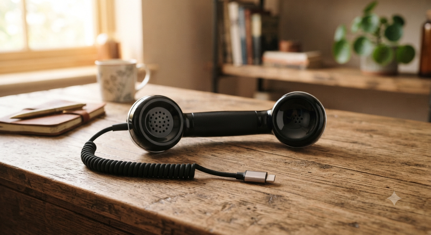 Retro Phone Handset for Type-C