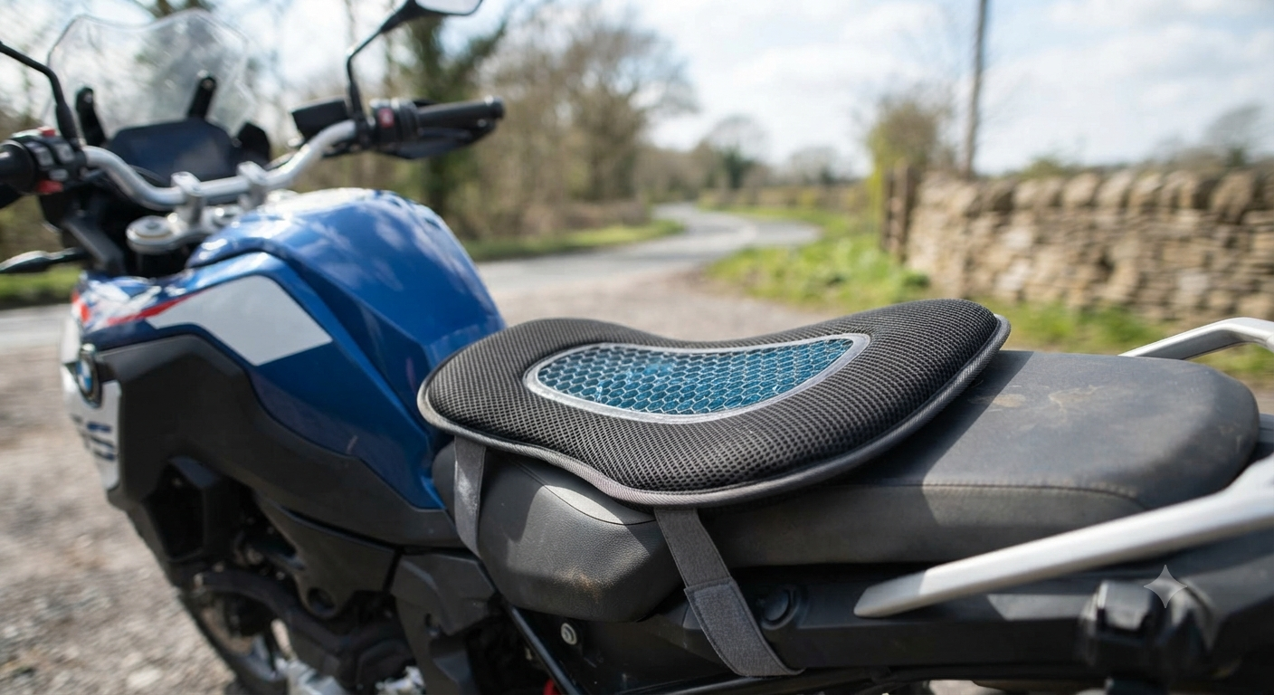 Foldable Motorcycle Gel Seat Cushion