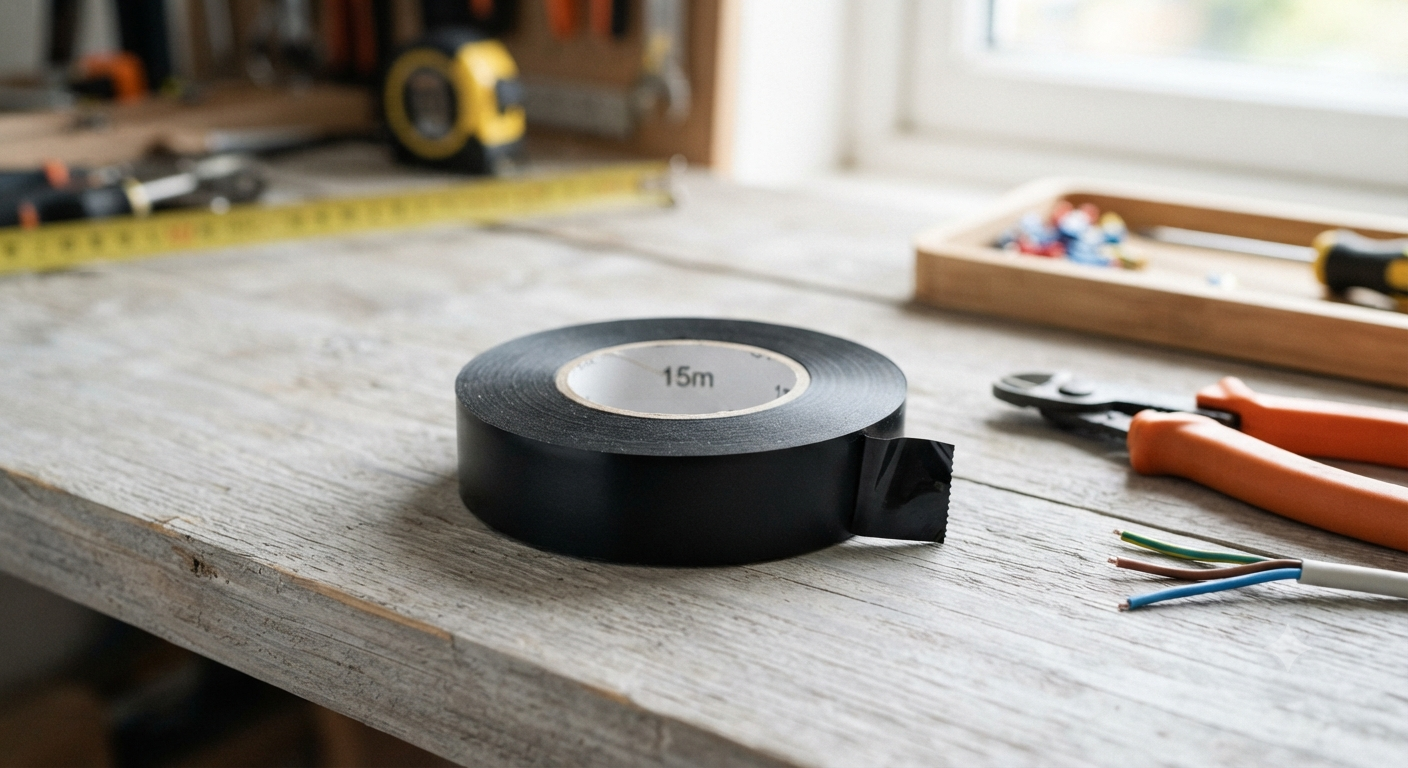 15m black insulating tape 15mm