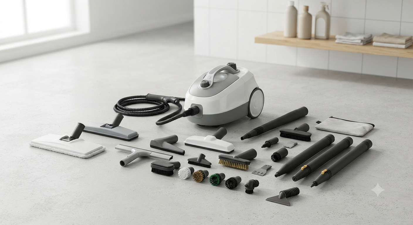 Multi-Purpose Steam Cleaner with 20 Attachments