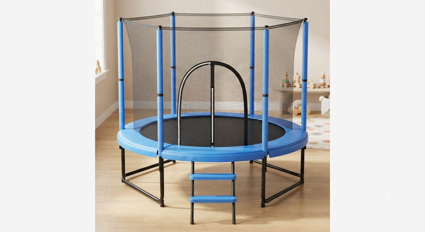 55" Toddler Trampoline for Kids Ages 3–8 –