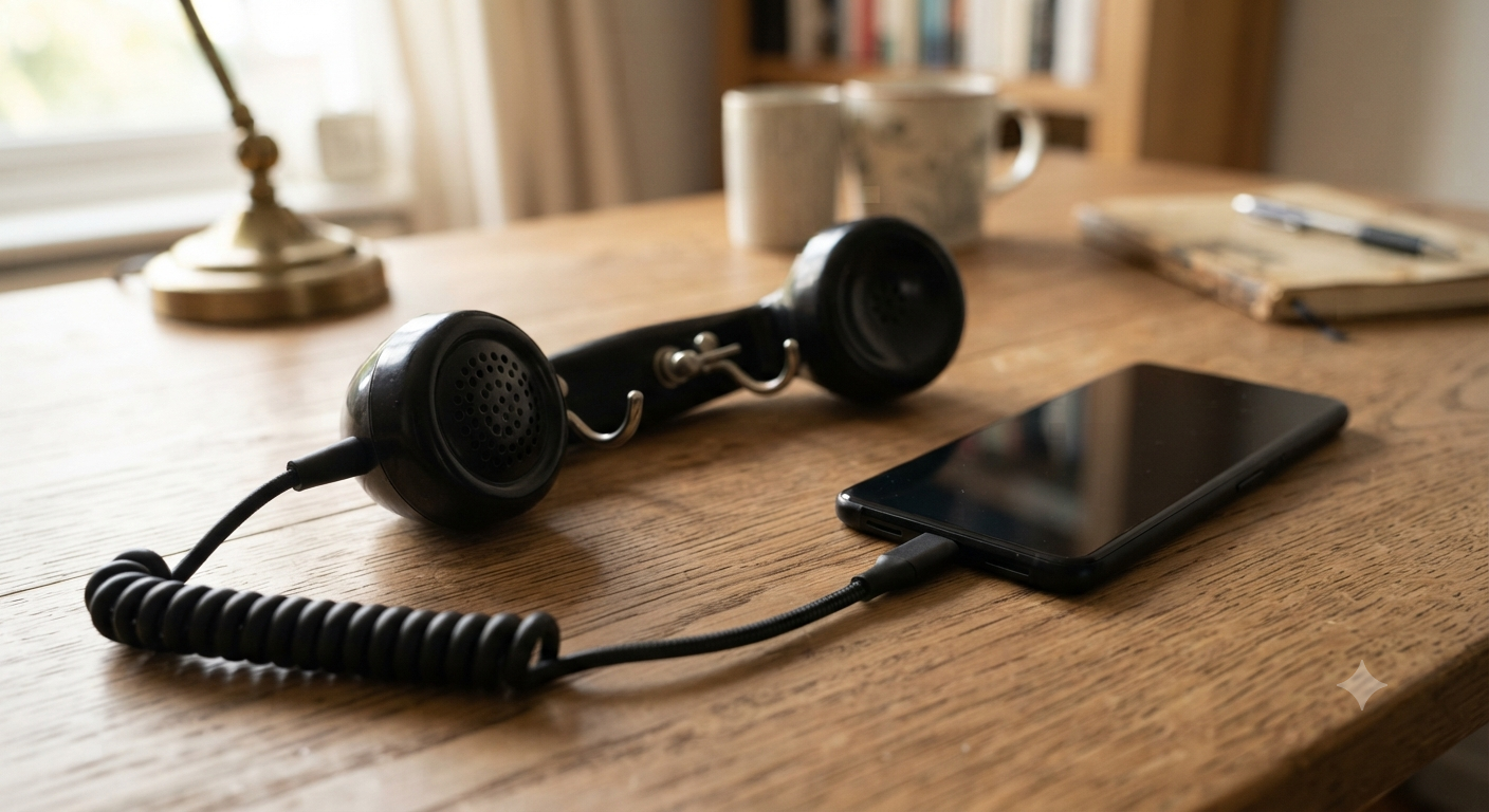 Retro Phone Handset for Type-C