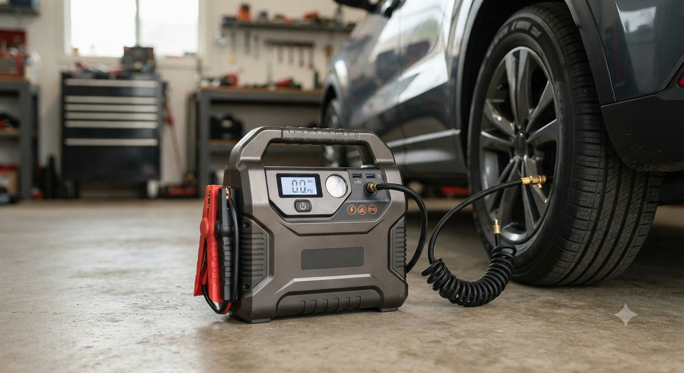 Car Jump Starter with Air Compressor 160PSI