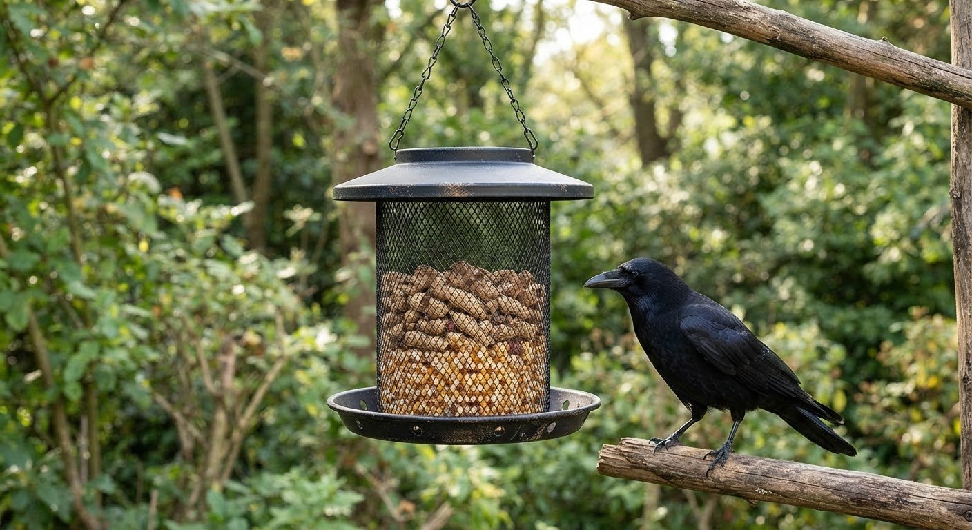 Crow feeder