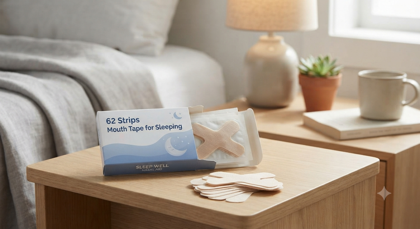 62 Strips Mouth Tape for Sleeping - Improves Nasal Breathing