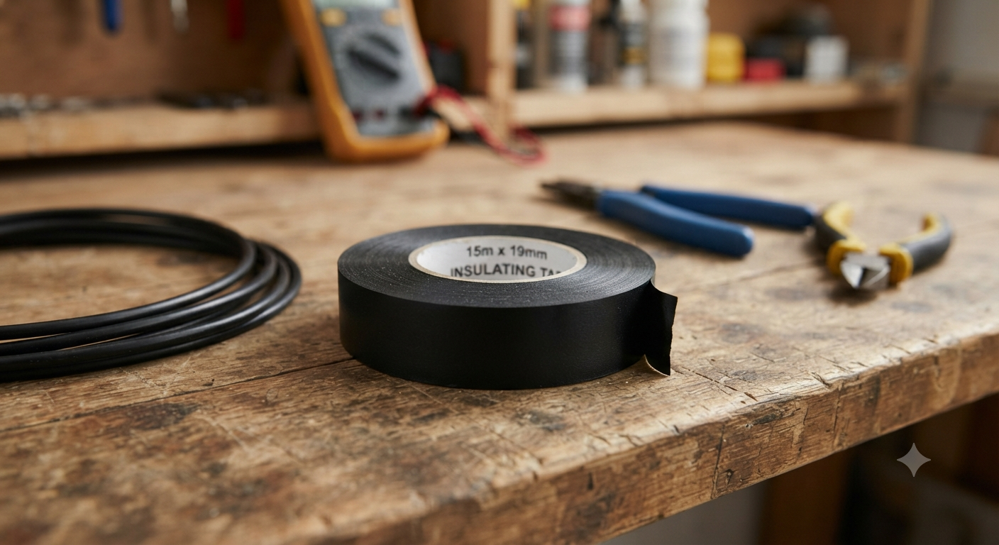 15m black insulating tape 19mm