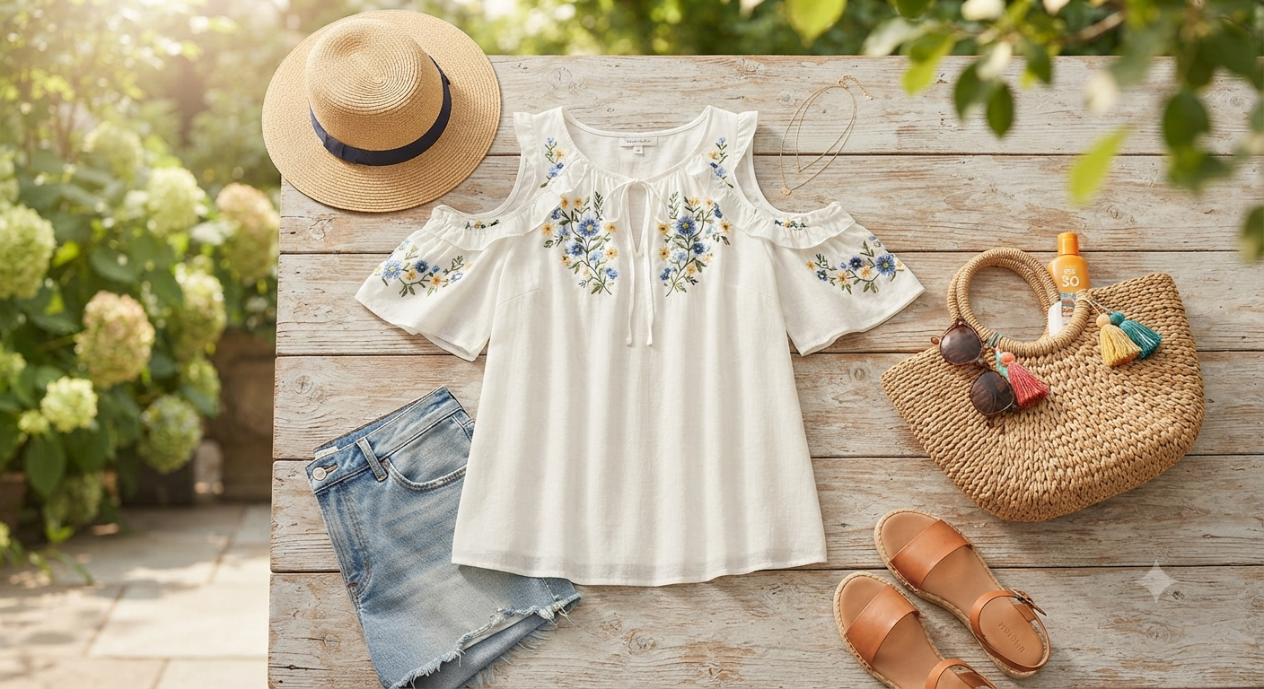 Summer Cold Shoulder Tops for Women