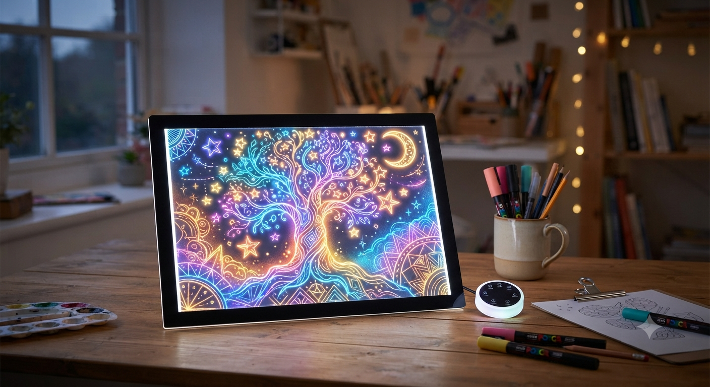 Led Drawing Board with 13 Light Effects