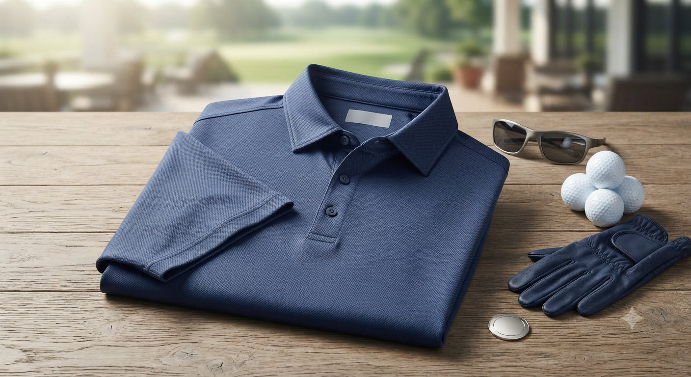 Mens Golf Shirt Short Sleeve Dry Fit Casual Performance