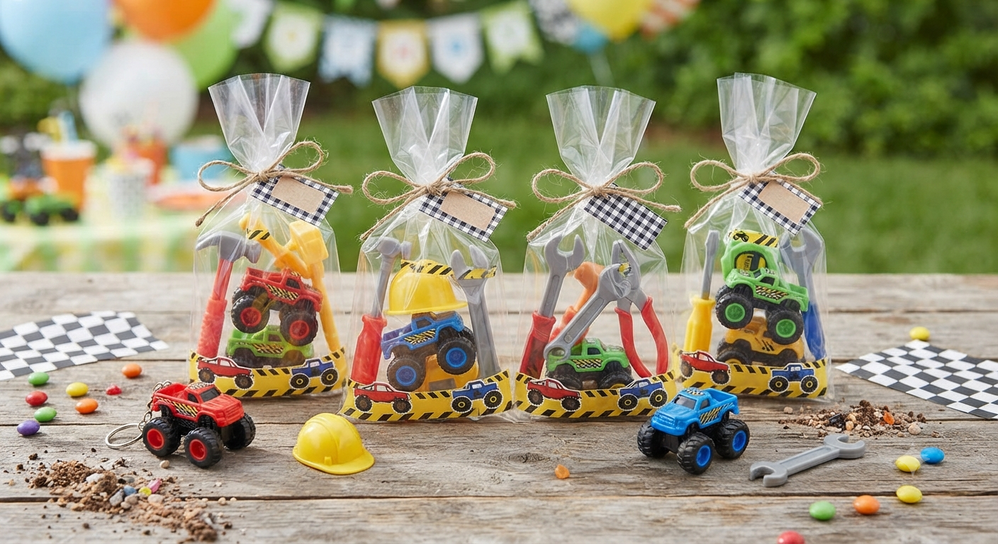 HandTool Monster Truck Party Favors