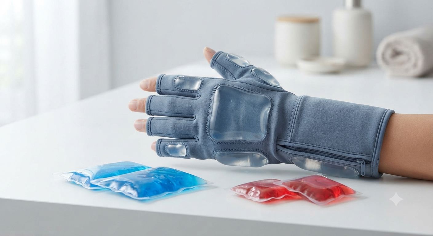 Cooling Glove with Gel Pads for Cold & Heat