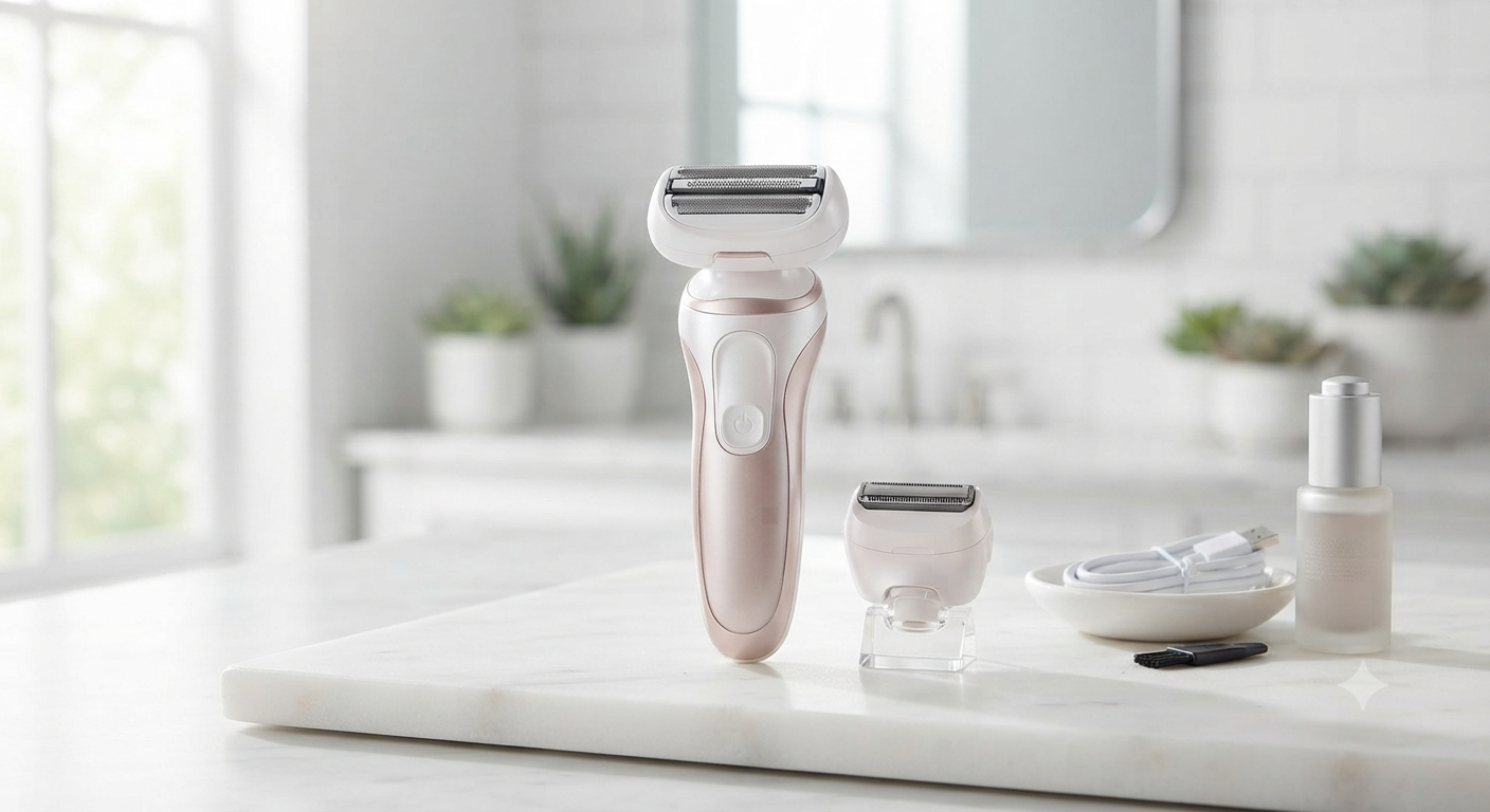 Rasoir Électrique Femme 2-en-1