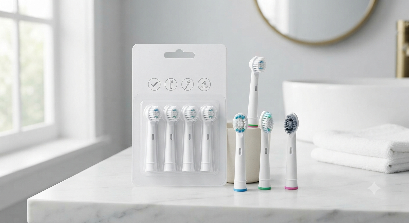 Replacement Toothbrush Heads Compatible
