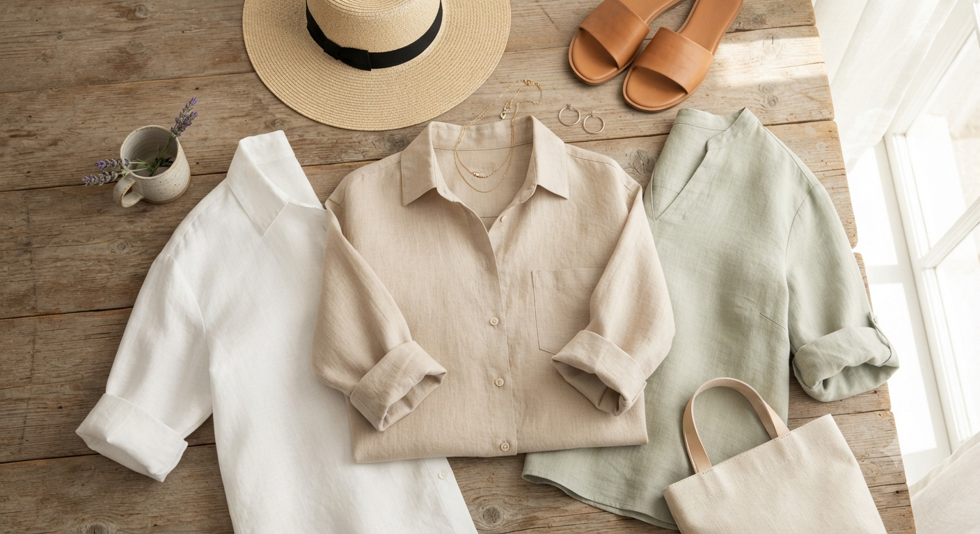 Linen Shirts for Women Summer
