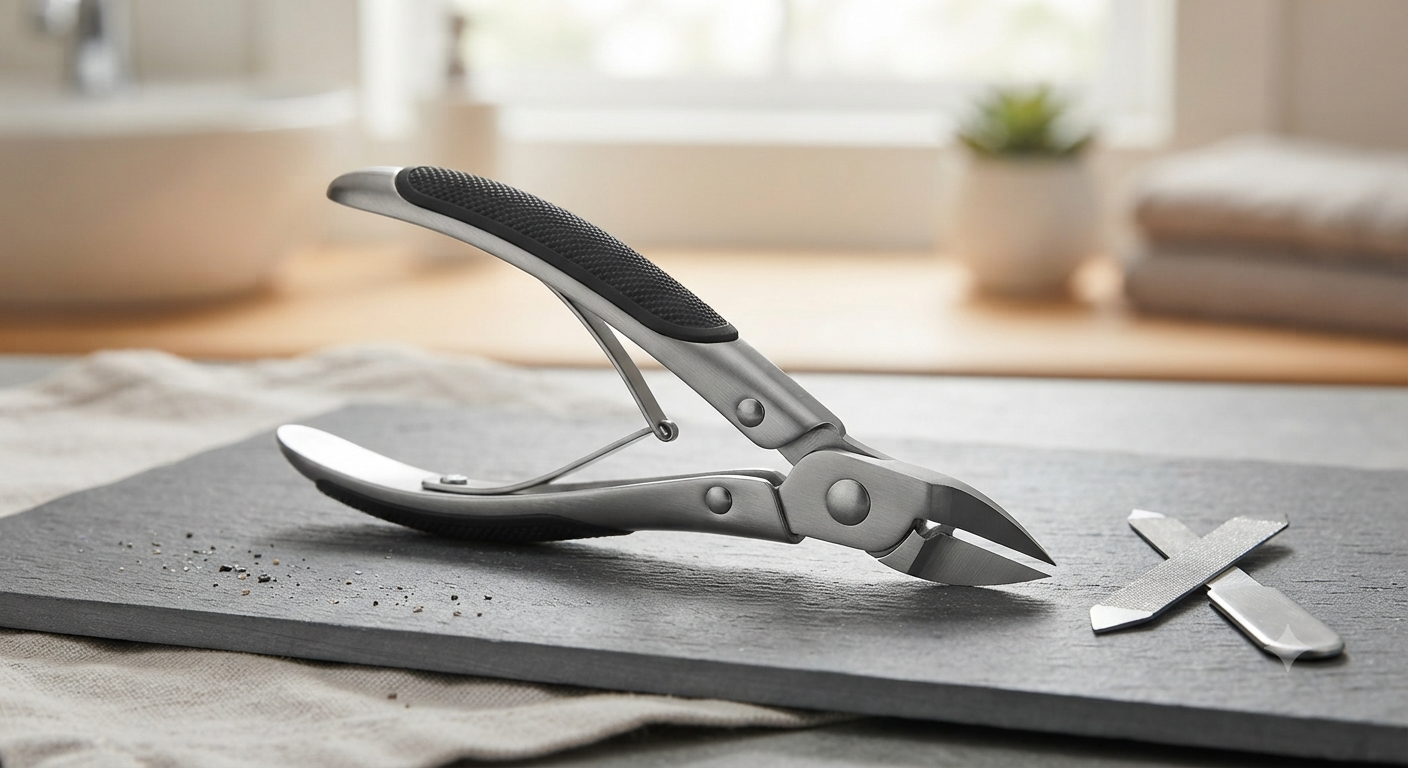 Toe Nail Clippers for Seniors Straight Sharp Pointed Blade Nail Cutter for Men & Women