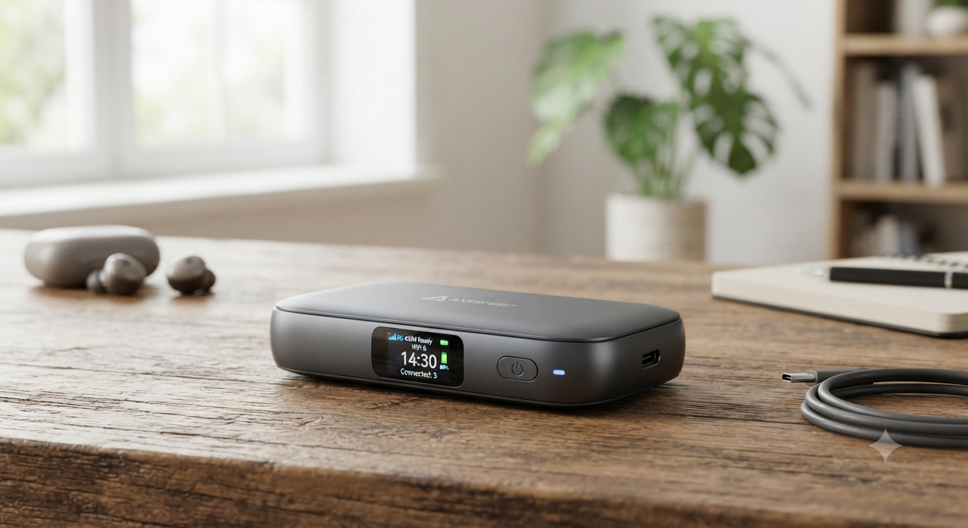 Ultra-Fast eSIM Router Portable 5G WiFi 6 Mobile Hotspot