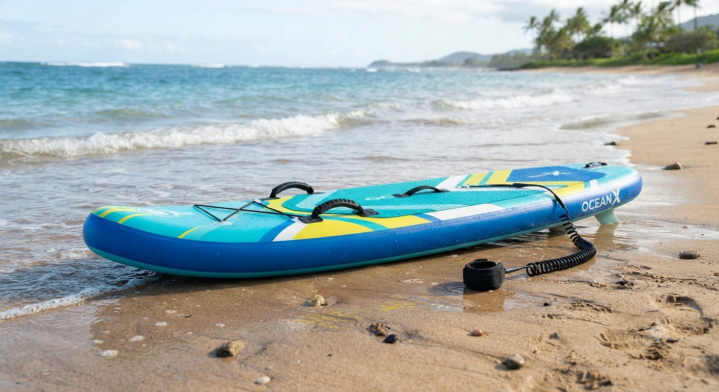 Inflatable Surf Body Board with Handles