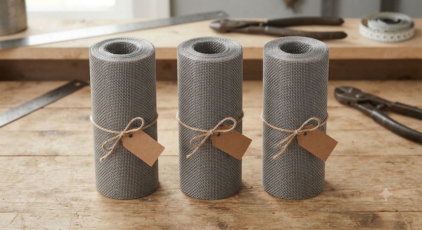 Pack of 3 304 Stainless Steel Wire Mesh 20 Mesh