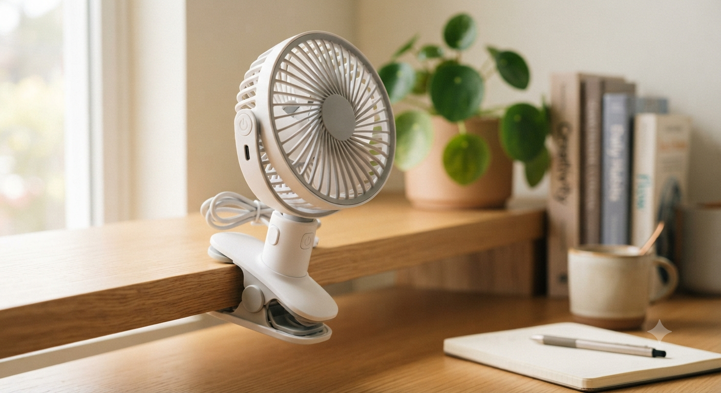 Mini Clip on Fan Handheld