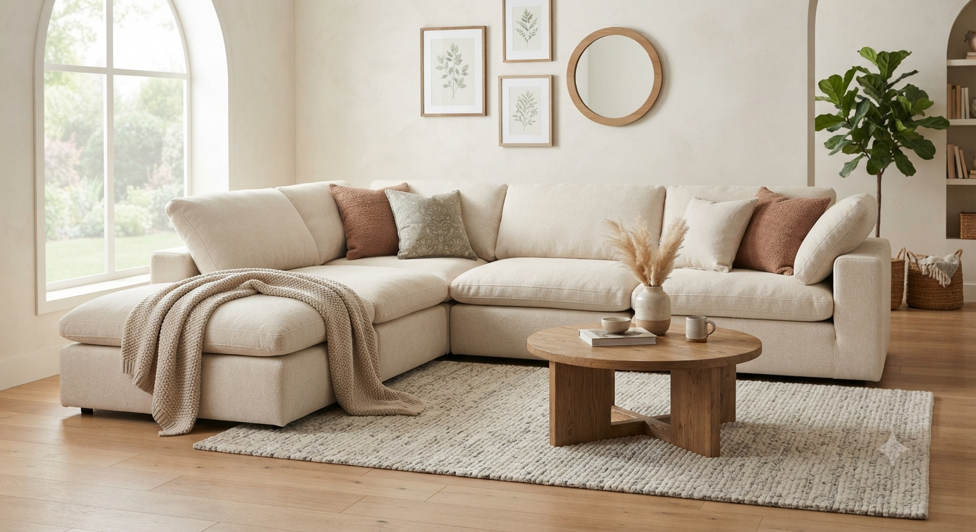Modular Sectional Sofa, No Assembly Cloud Sectional Couch with Smarts Coil® Support