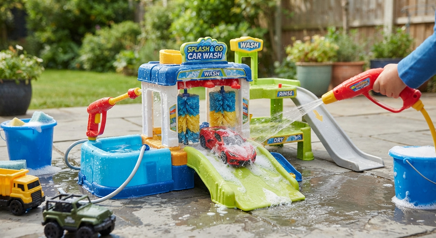 Kids Car Wash Toy Pressure Washer Playset