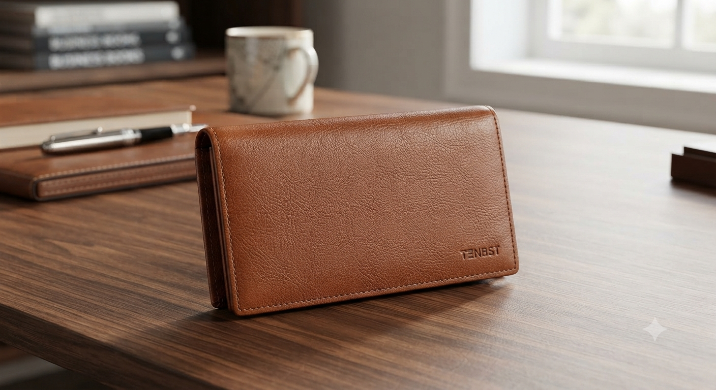 TENBST Men's Large Slim Wallet