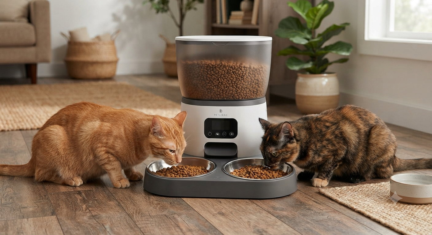 Automatic Cat Feeders for Two Cats