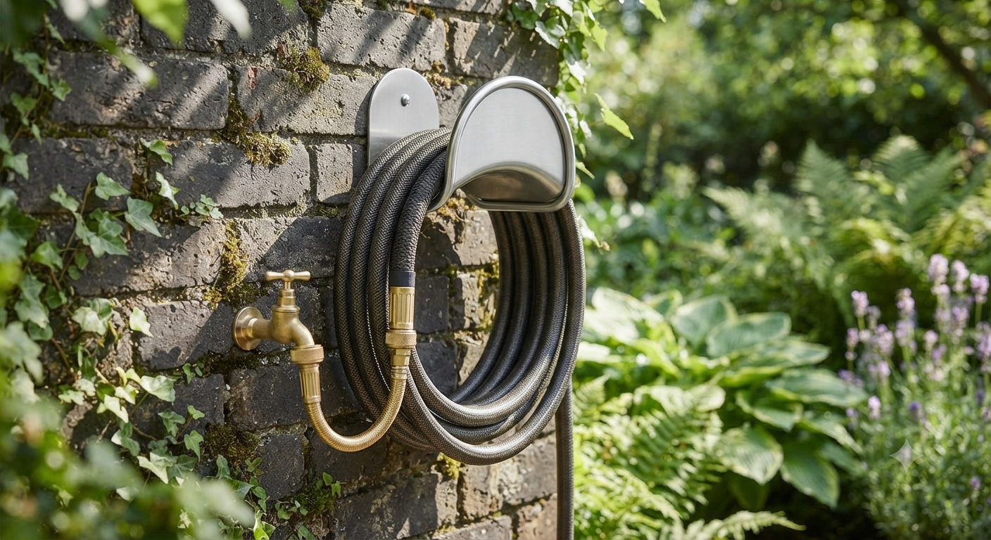 Stainless Steel Garden Hose Holder