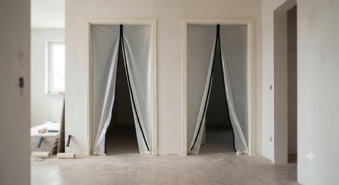 2 x ZWERKZEUG 2 x Dust Protection Doors with Zip 1