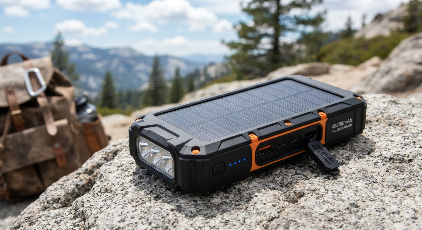 Solar Power Bank 49800mAh