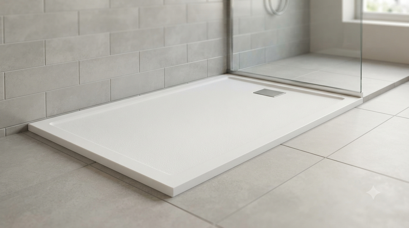1400 x 900mm SMC Shower Tray Non Slip Slimline