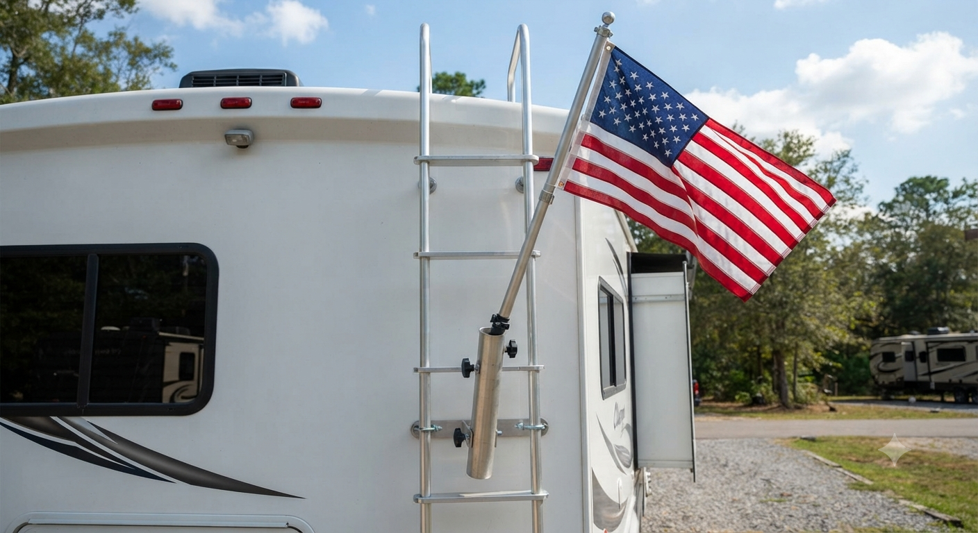 RV Flag Pole Holder