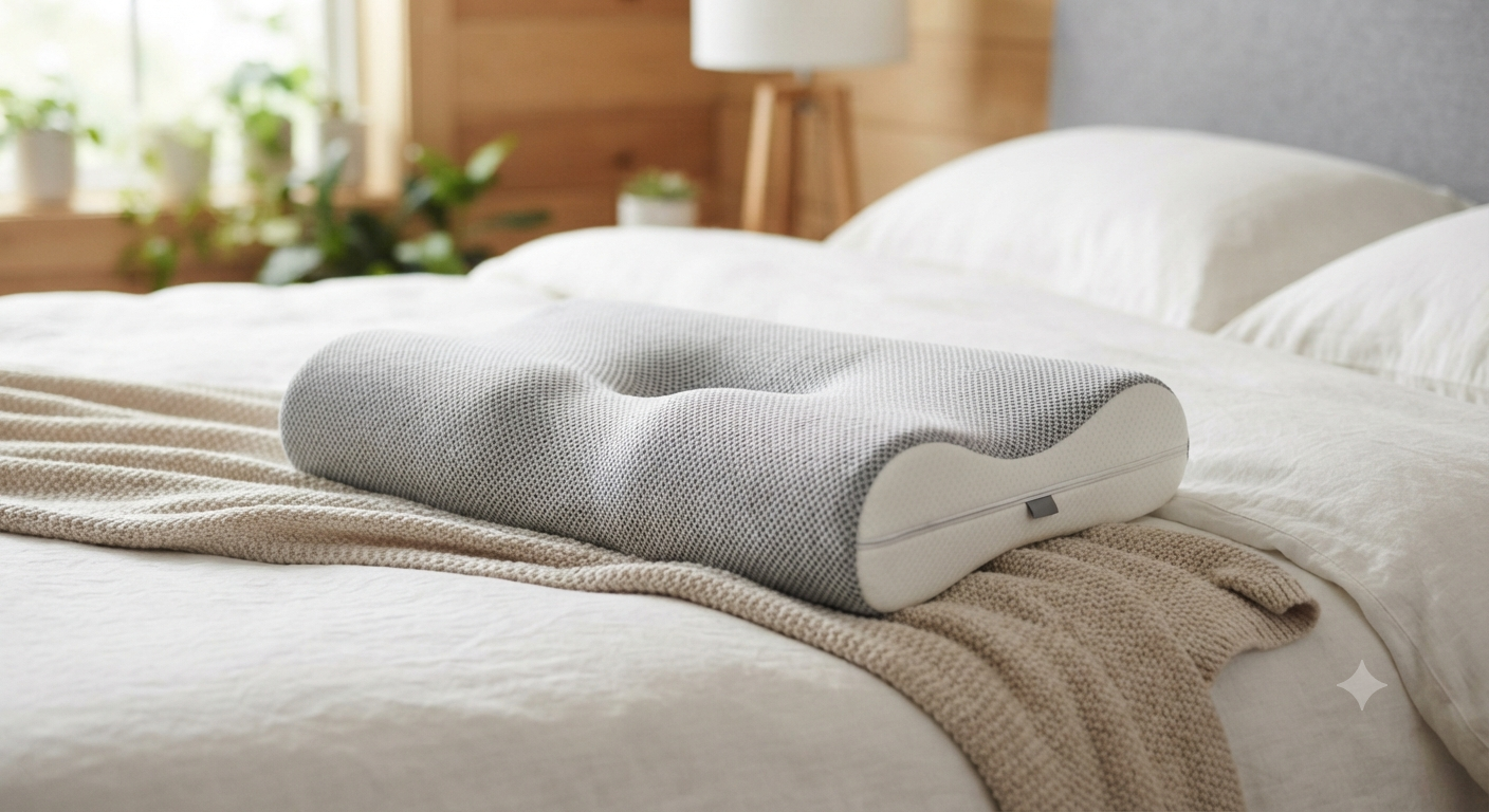 Cervical Neck Pillow for Deeper Pain Relief Sleep