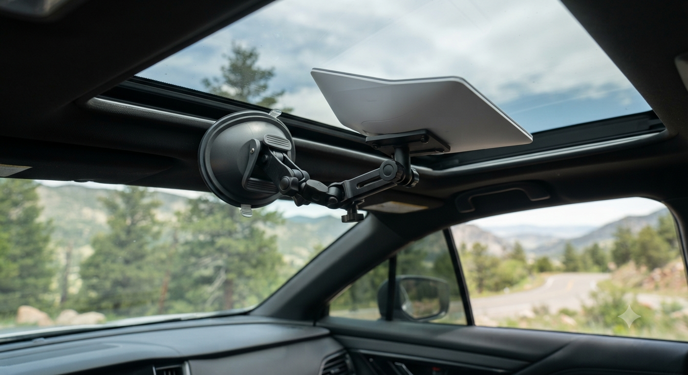 Starlink Mini Car Mount, Starlink Mini Suction Cup Mount with Anti-Shake Design