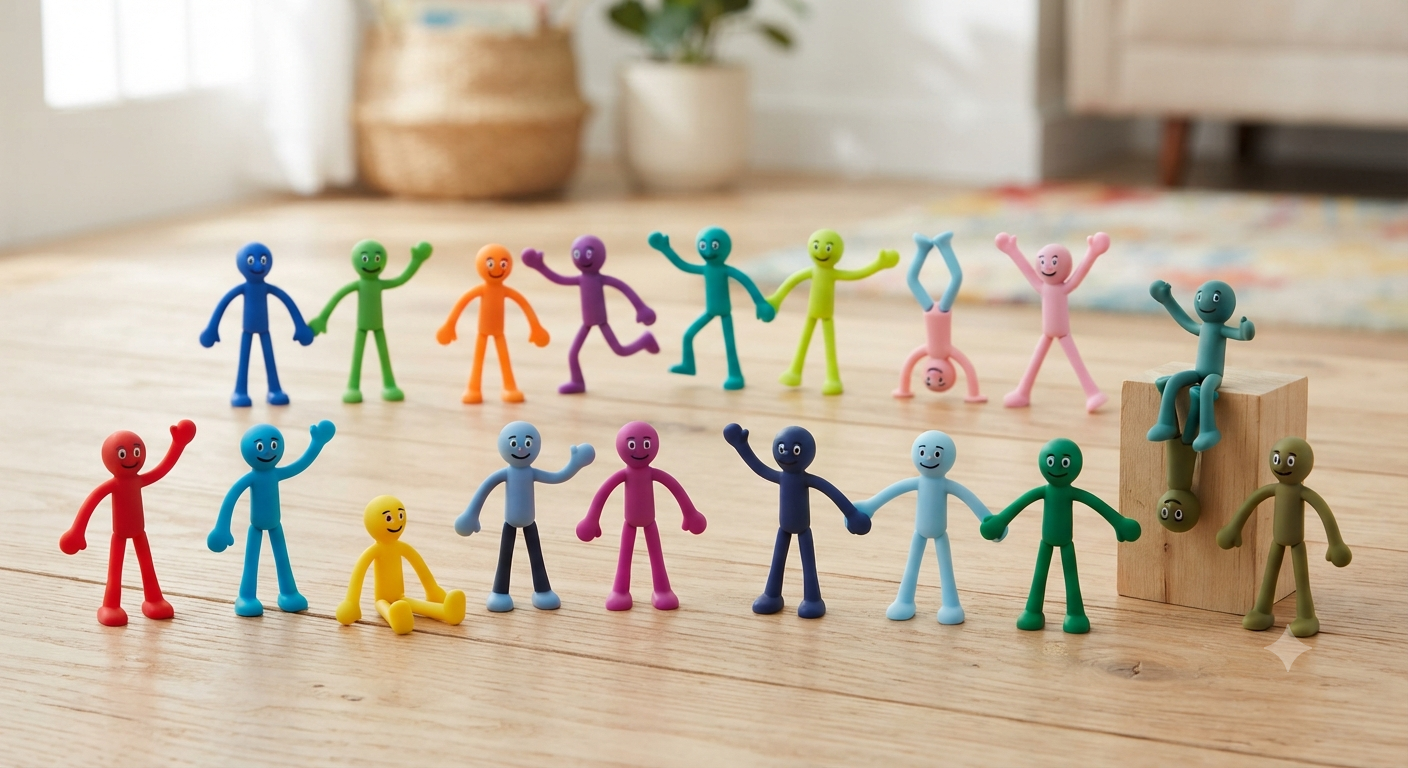 Bendable People Toy 15PCS for Kids