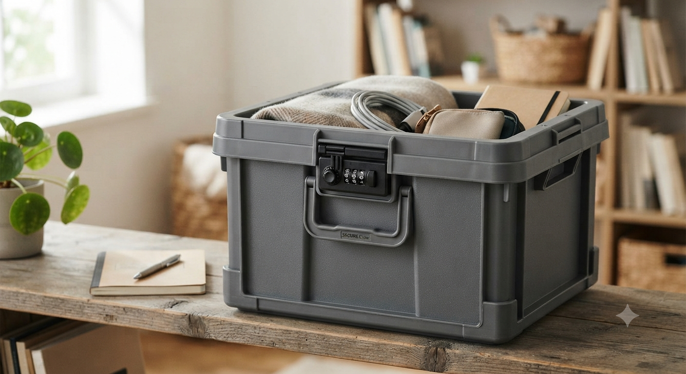 Storage Box with Combination Lock