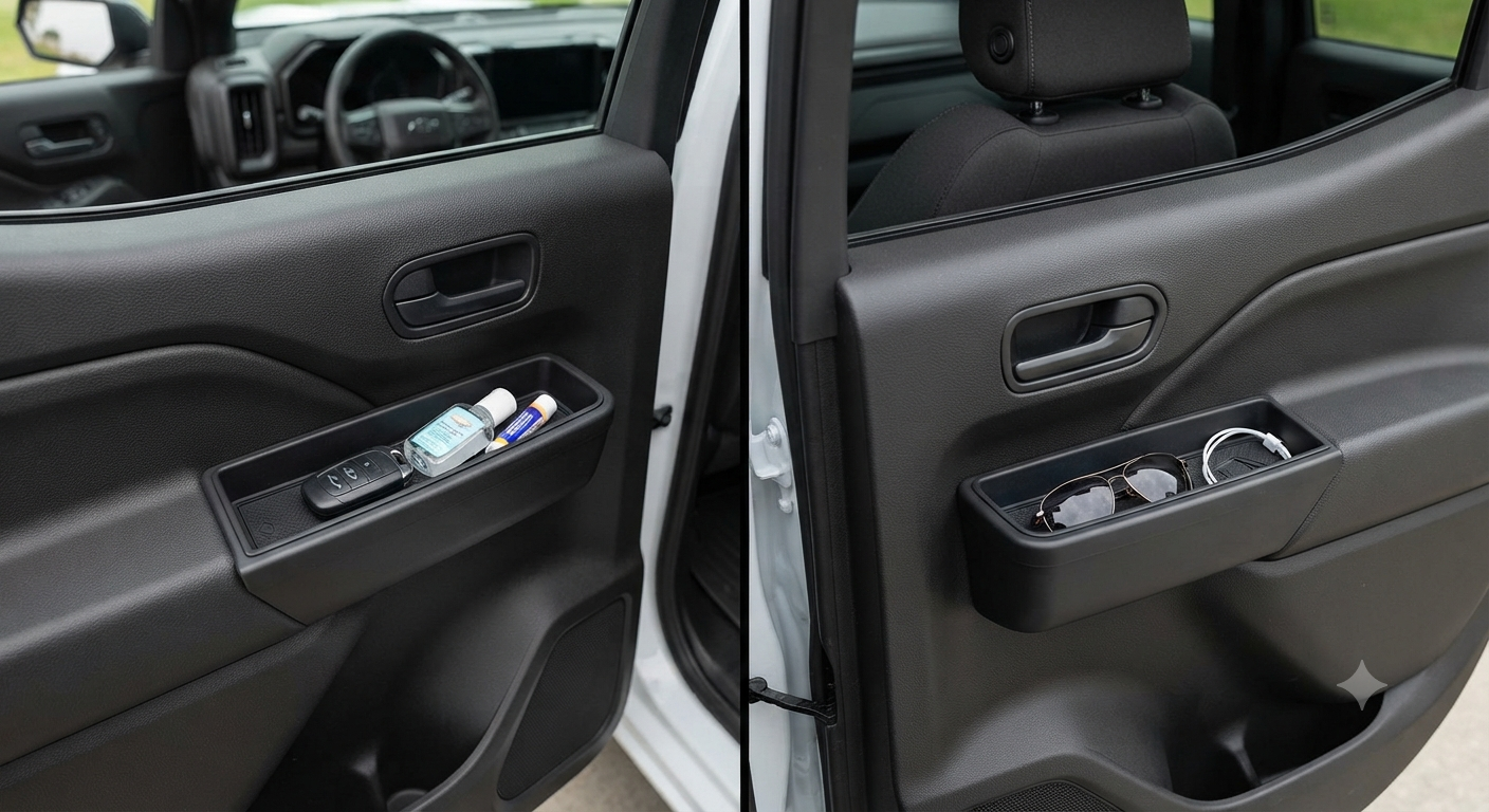 2PCS front door handle pocket organizer tray