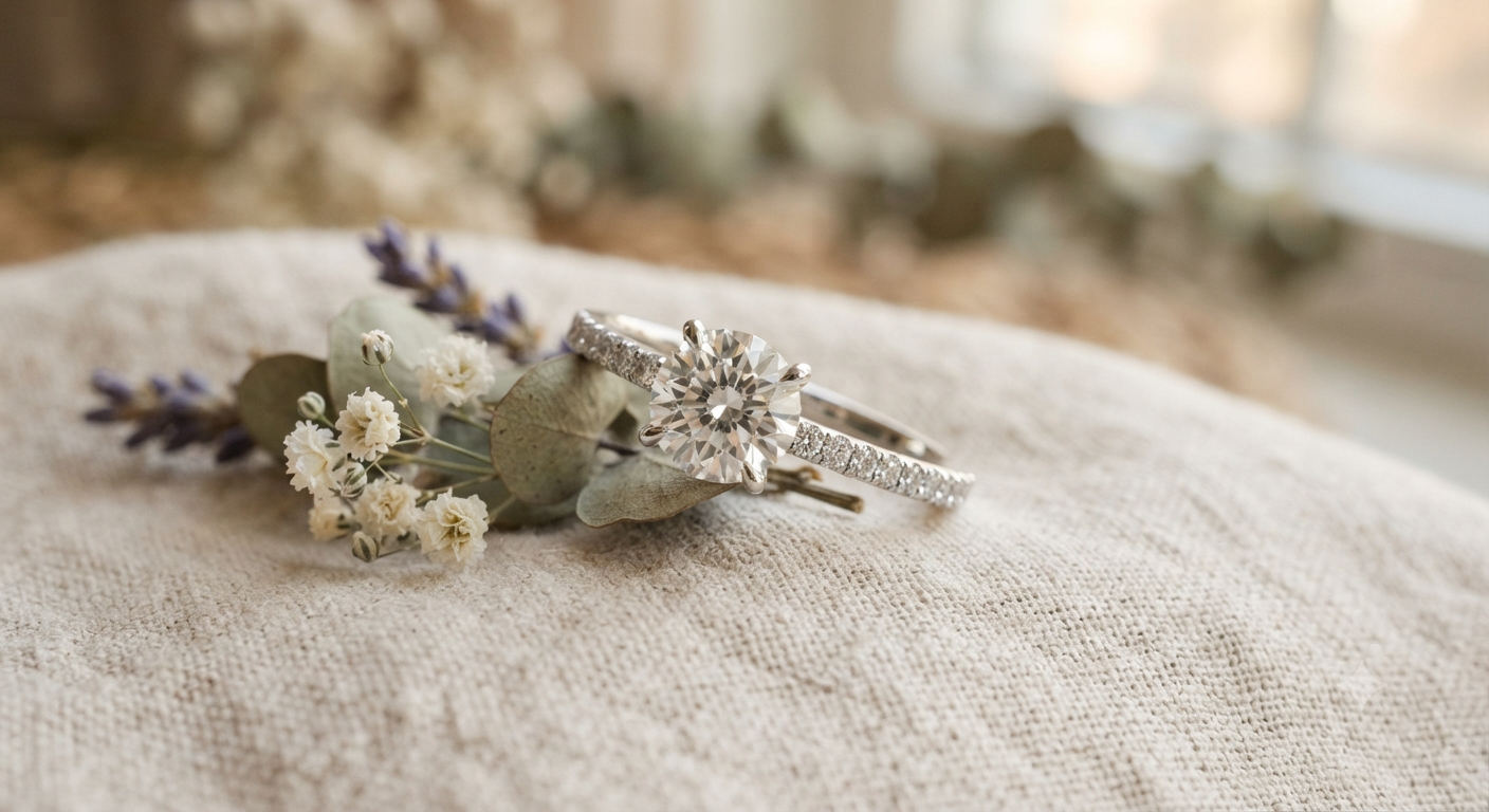 Moissanite Engagement Ring for Women