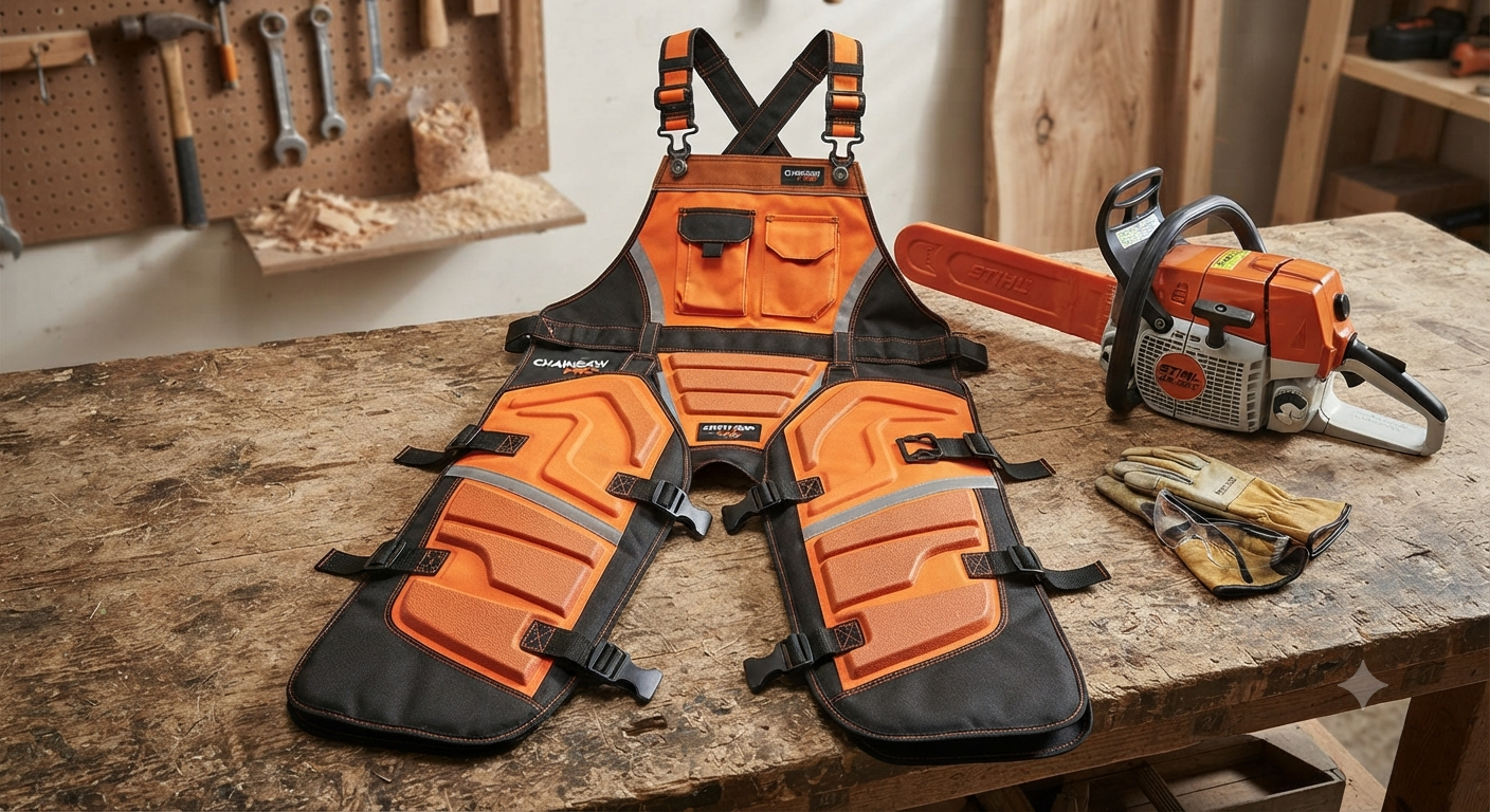 2-in-1 Chainsaw Protective Chaps and Apron Combo